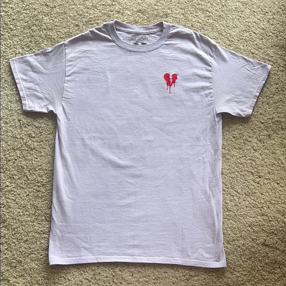 Riot Society Lavender Short Sleeve Tee